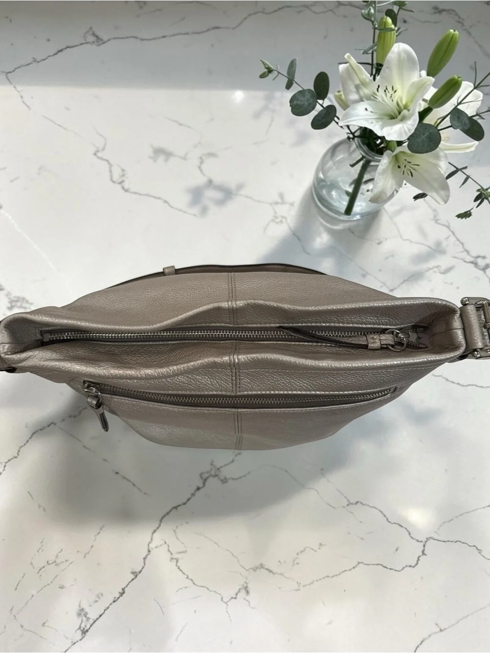 Coach Pebbled Leather Duffle Shoulder Bag NWOT